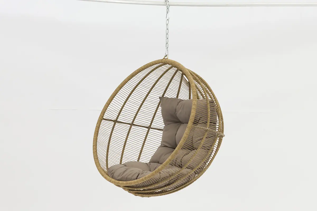 Cheap Luxury Outdoor Hanging Chair – Handmade Wicker Swing with Cushion -AD698011 Factories, Company