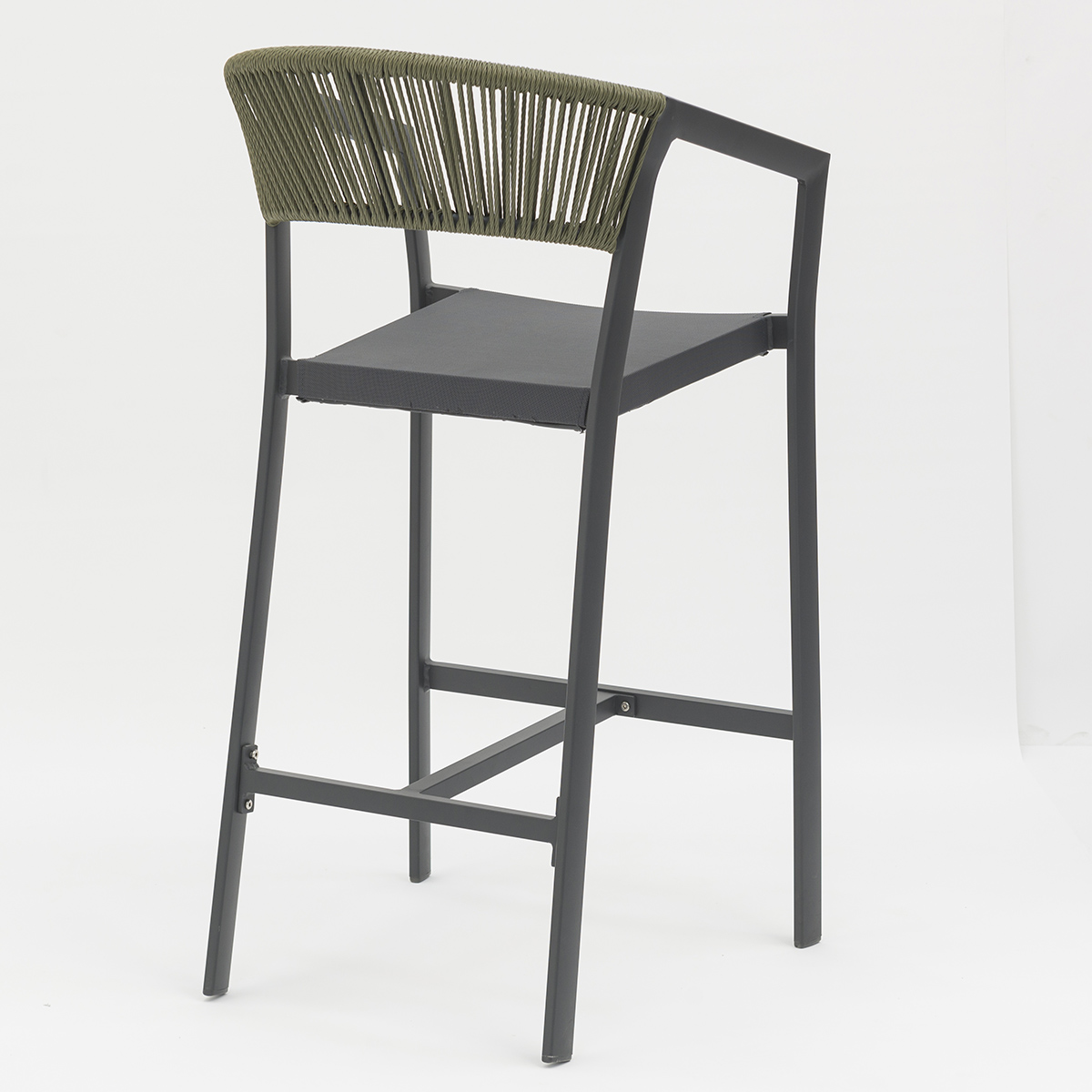 PE Rattan Bar set with Aluminum Frame - Stackable, Weather-Resistant, and Stylish for Patios AD932007 BAR+AD551011 (3)