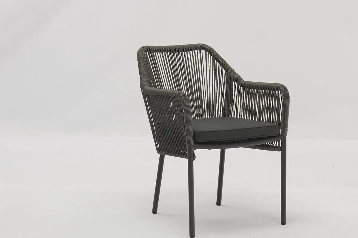 High-Quality Wales Outdoor dining stackable aluminum rattan bistro wicker chair polyester cushion - AD692029R Quotes, Service