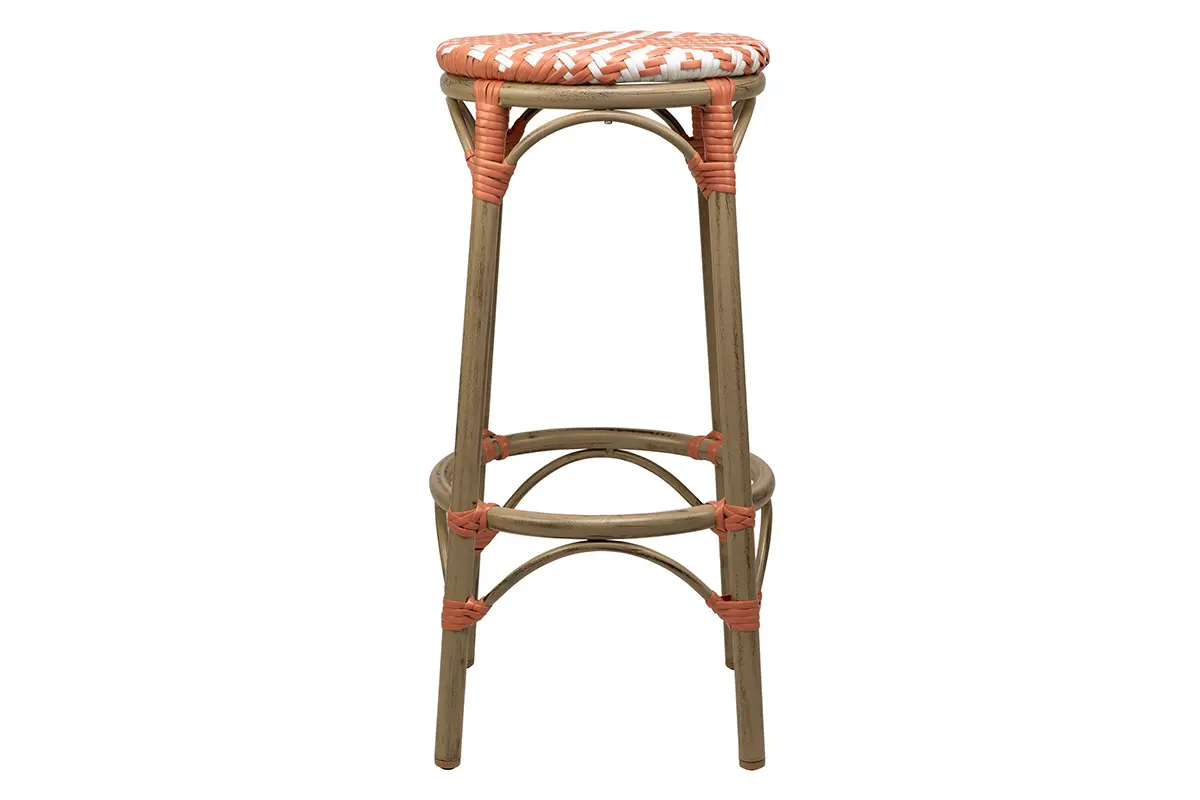 Cheap Outdoor French Bistro stool pe rattan weaving Seat AD642306 Manufacturer, Product