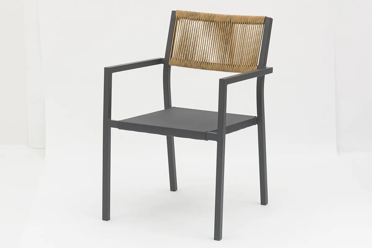 China Outdoor dining stackable aluminum rattan bistro wicker chair-AD932008 Suppliers, Service