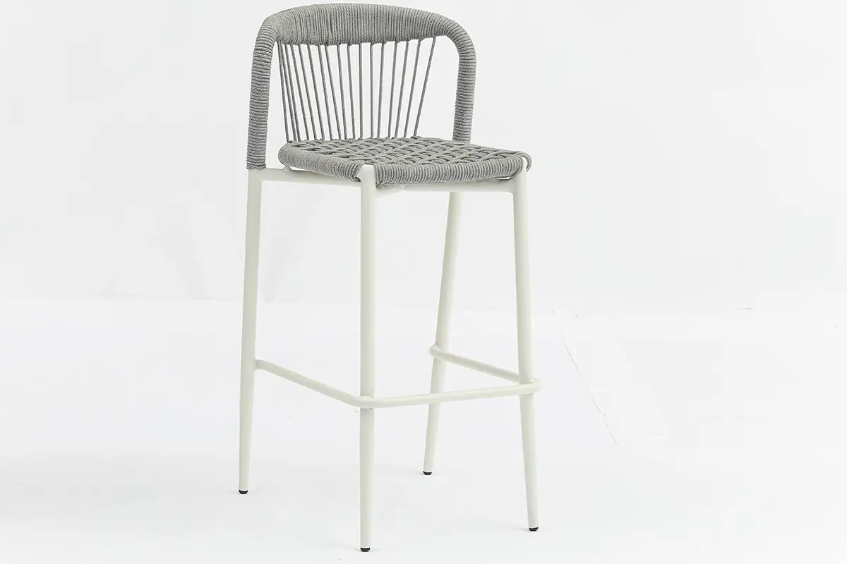 Buy Stylish Outdoor Rope Bar Stool with Aluminum Frame AD872005BAR + AD551010-1 Manufacturer, Service
