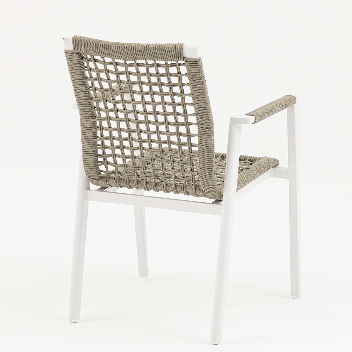 Elegant Outdoor Dining Set: 6 Chairs with Sleek All-Aluminum Table-AD551007+AD552009