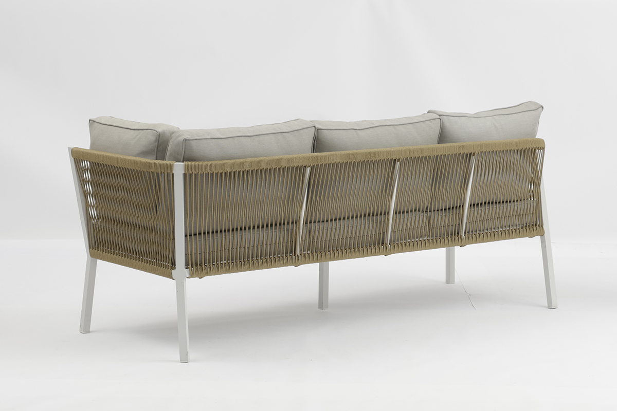 Outdoor aluminum twist wicker Cali 4pcs set sofa combines modern design-AD935004