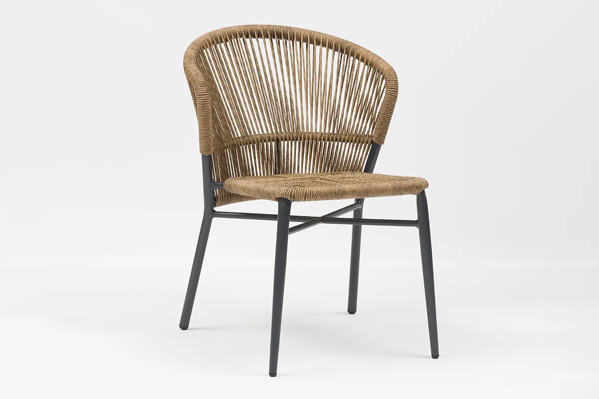 CE Certification Lagos Scallop-Shaped Outdoor Aluminum Wicker Chair - AD722030 Manufacturers, Exporter