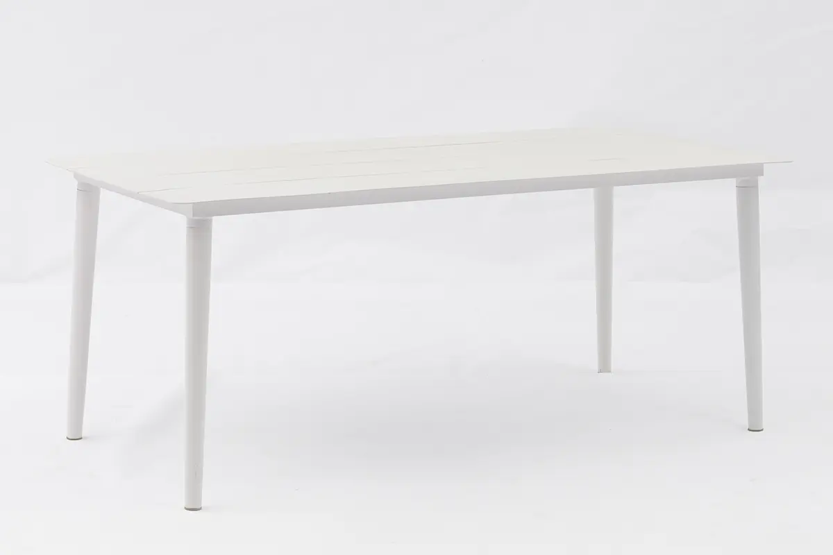 China Aluminum Slatted Outdoor Dining Table - Full Aluminum Construction - AD647014 Manufacturer, Company