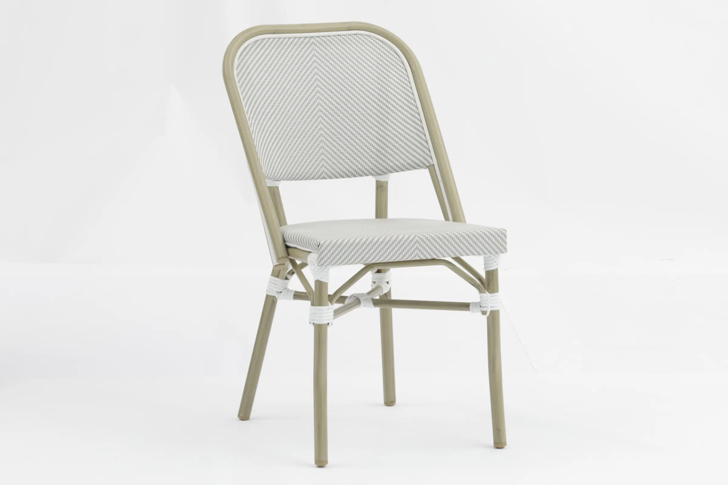 Wholesale Outdoor dining stackable aluminum rattan bistro wicker chair-AD642148-2 Pricelist, Companies