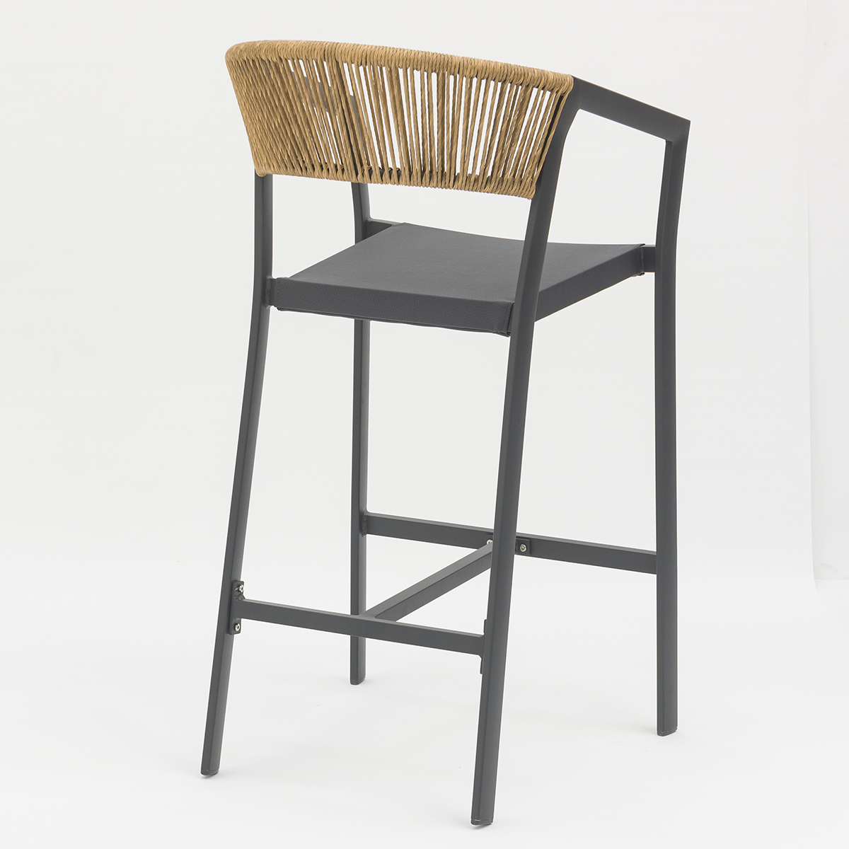 PE Rattan Bar set with Aluminum Frame - Stackable, Weather-Resistant, and Stylish for Patios AD932007 BAR+AD551011 (1)
