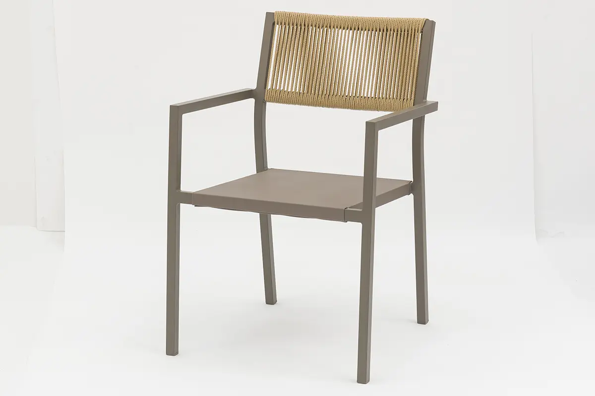 China Outdoor dining stackable aluminum rattan bistro wicker chair-AD932008 Suppliers, Service
