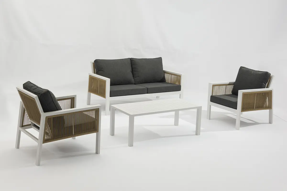 Famous Outdoor full-aluminum Dolla four-piece sofa set combines modern elegance-AD685086 Pricelist, Products