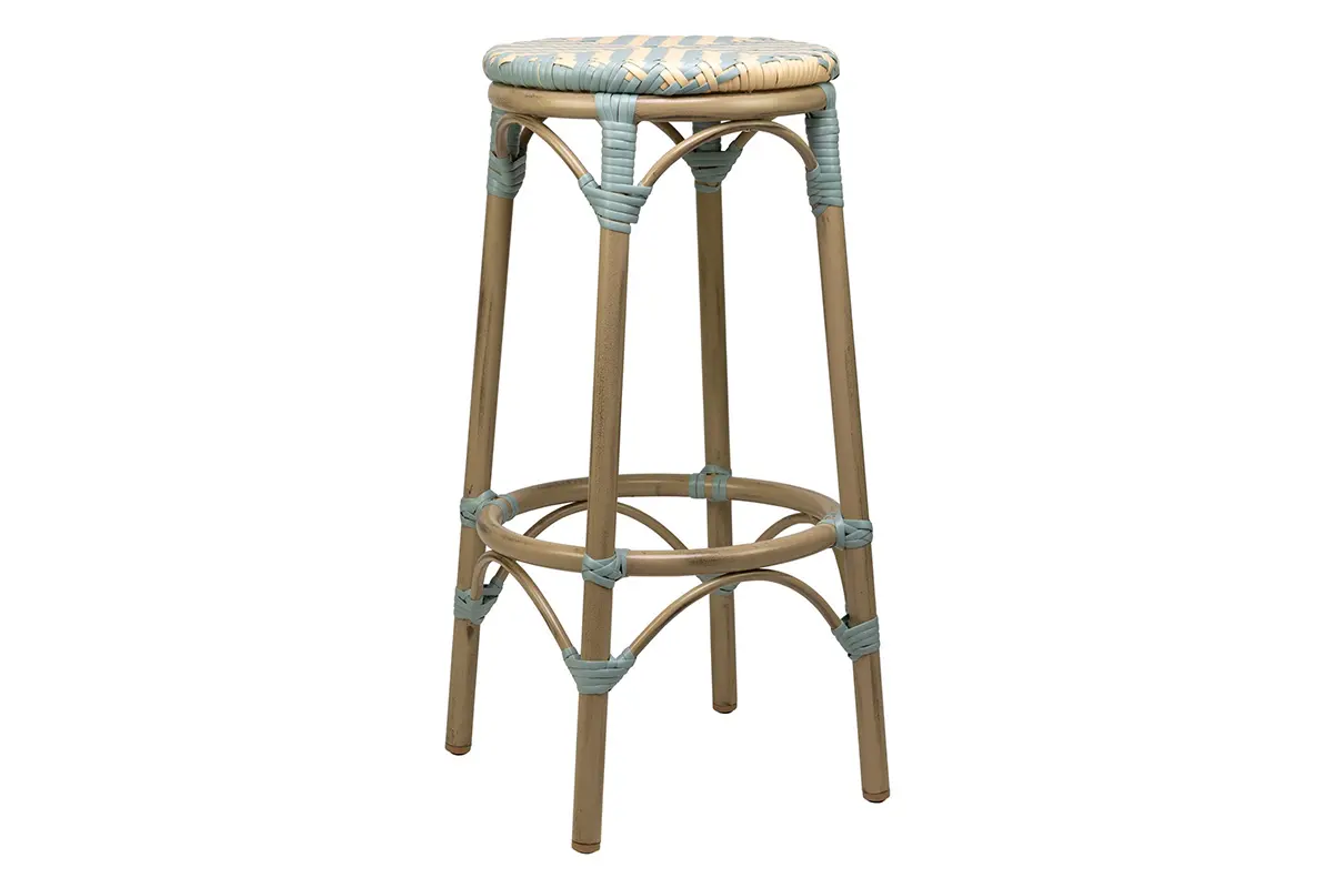 Cheap Outdoor French Bistro stool pe rattan weaving Seat AD642306 Manufacturer, Product