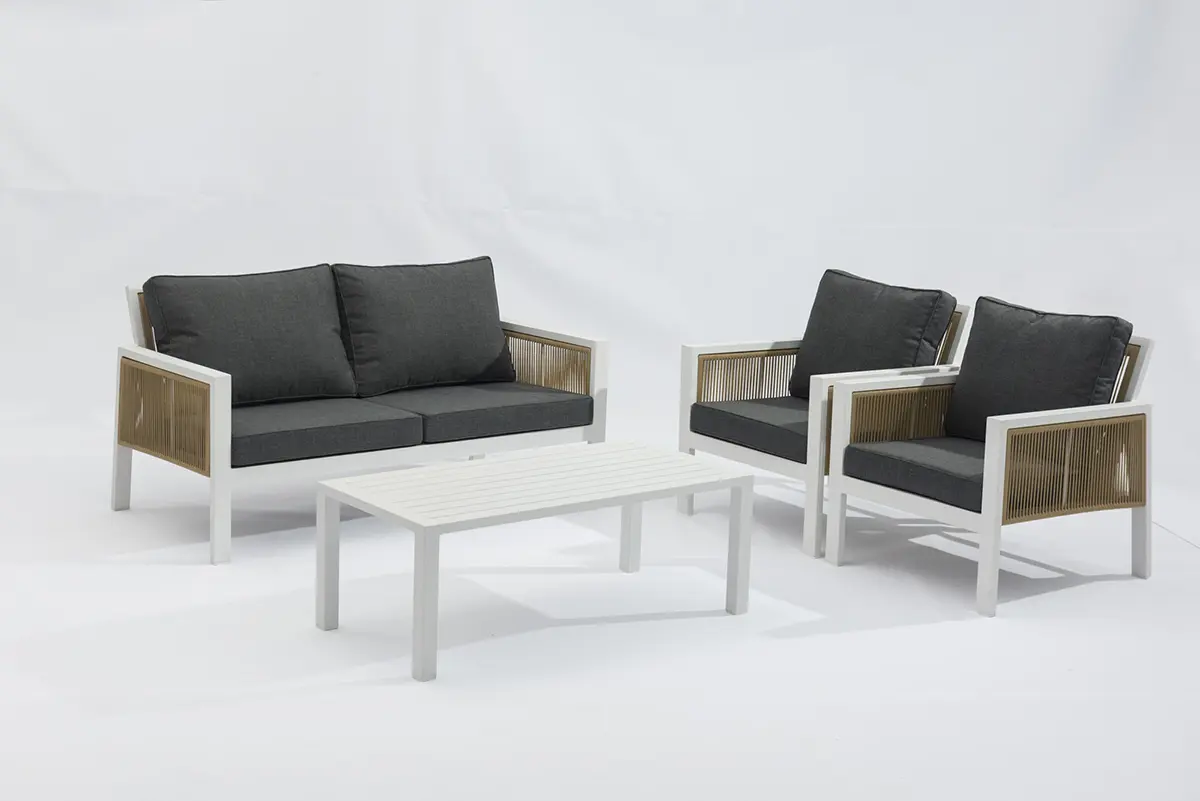 Famous Outdoor full-aluminum Dolla four-piece sofa set combines modern elegance-AD685086 Pricelist, Products