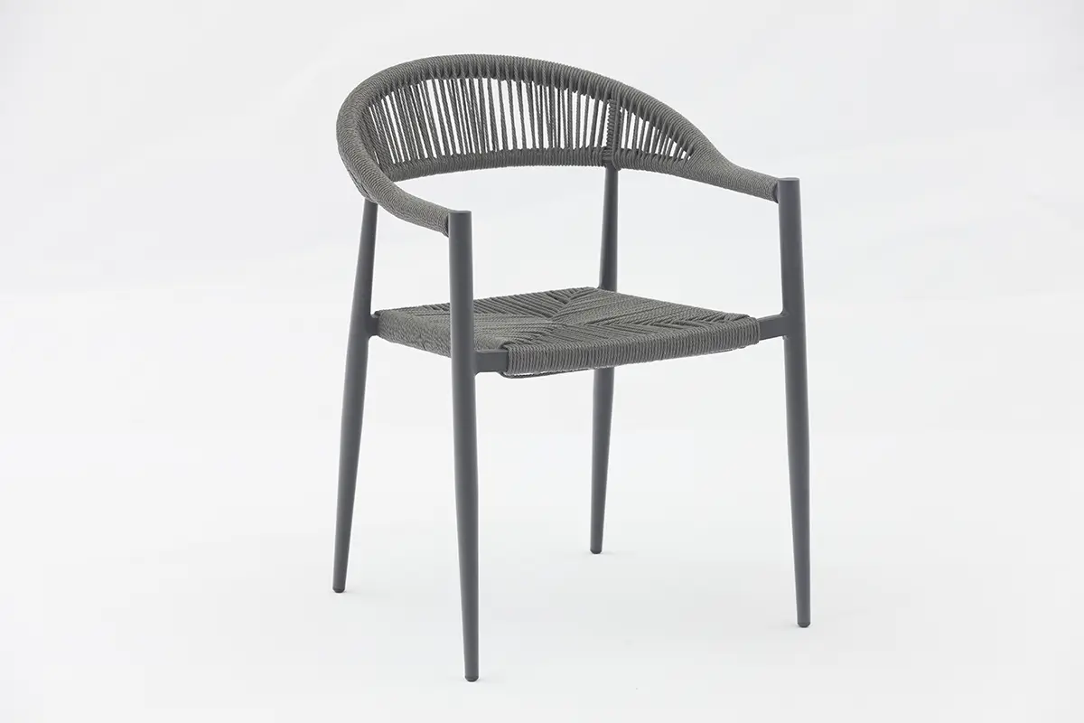 Best Almelo Outdoor dining stackable aluminum rattan bistro wicker chair- AD602001-1 Supplier, Product