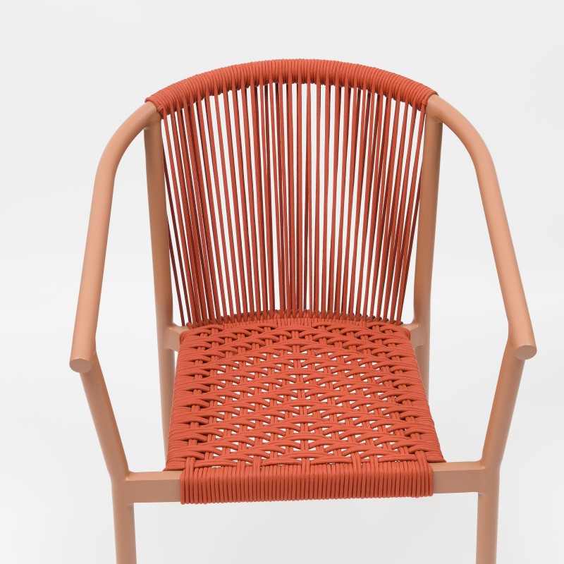 Woven Rope Detail on Outdoor Chair