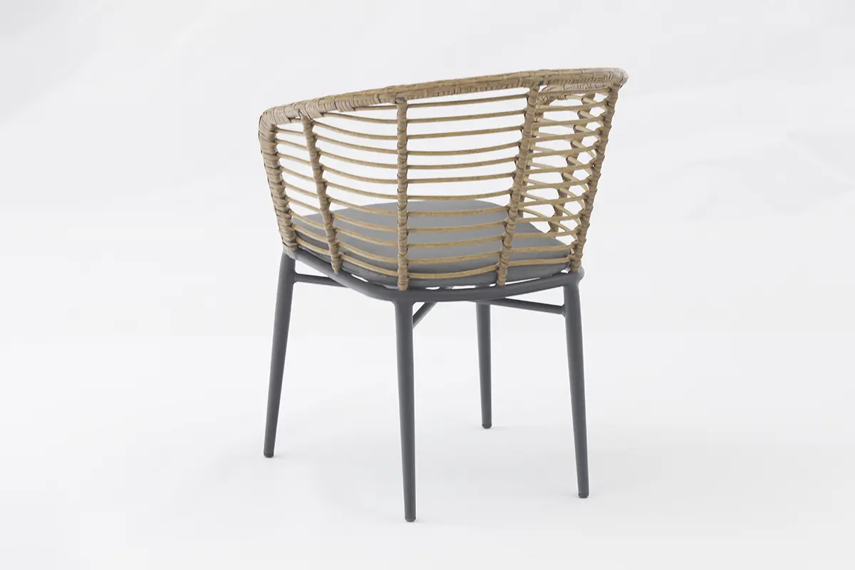 Famous Outdoor dining stackable aluminum rattan bistro wicker chair-AD722017-1 Exporters, Companies