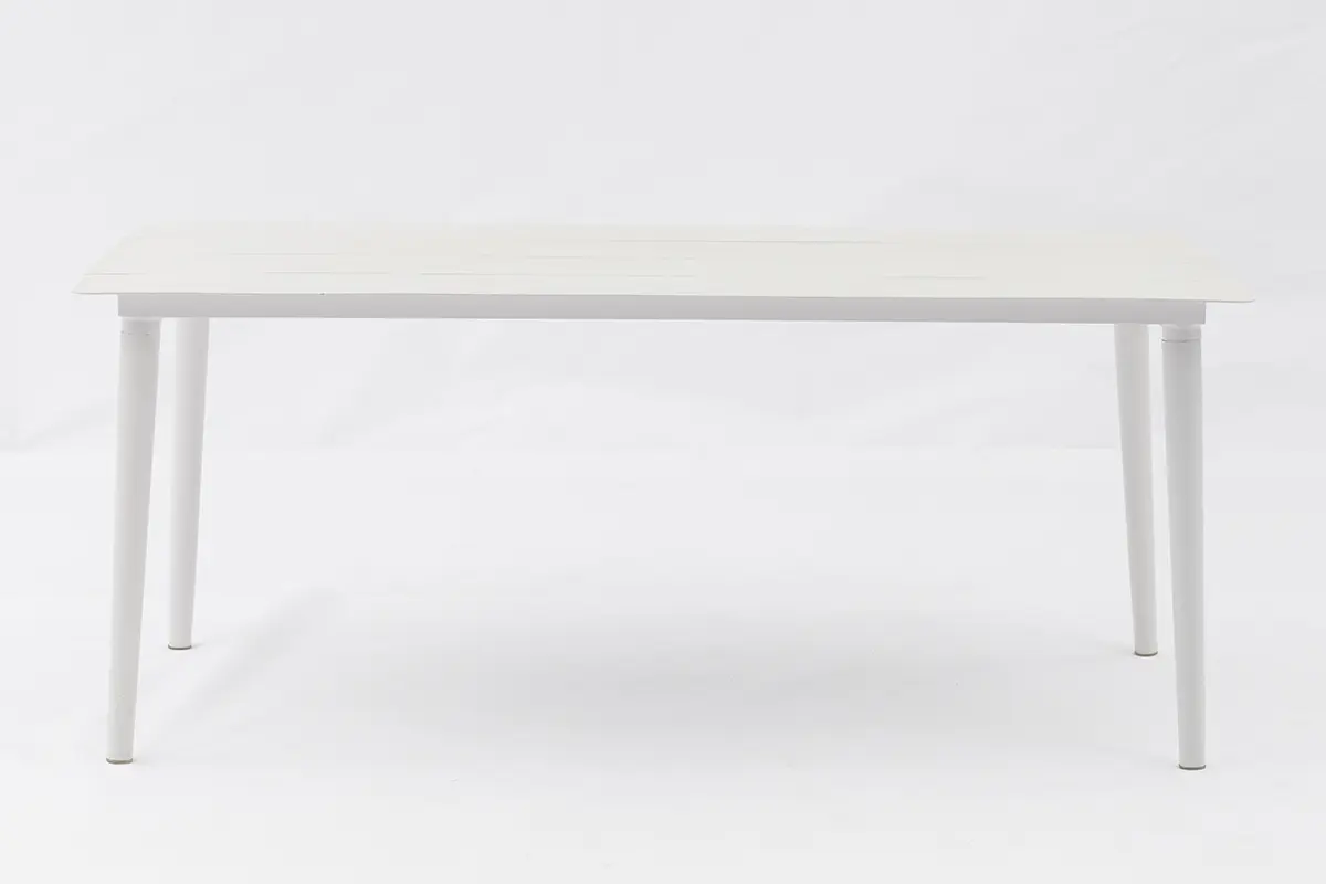 China Aluminum Slatted Outdoor Dining Table - Full Aluminum Construction - AD647014 Manufacturer, Company