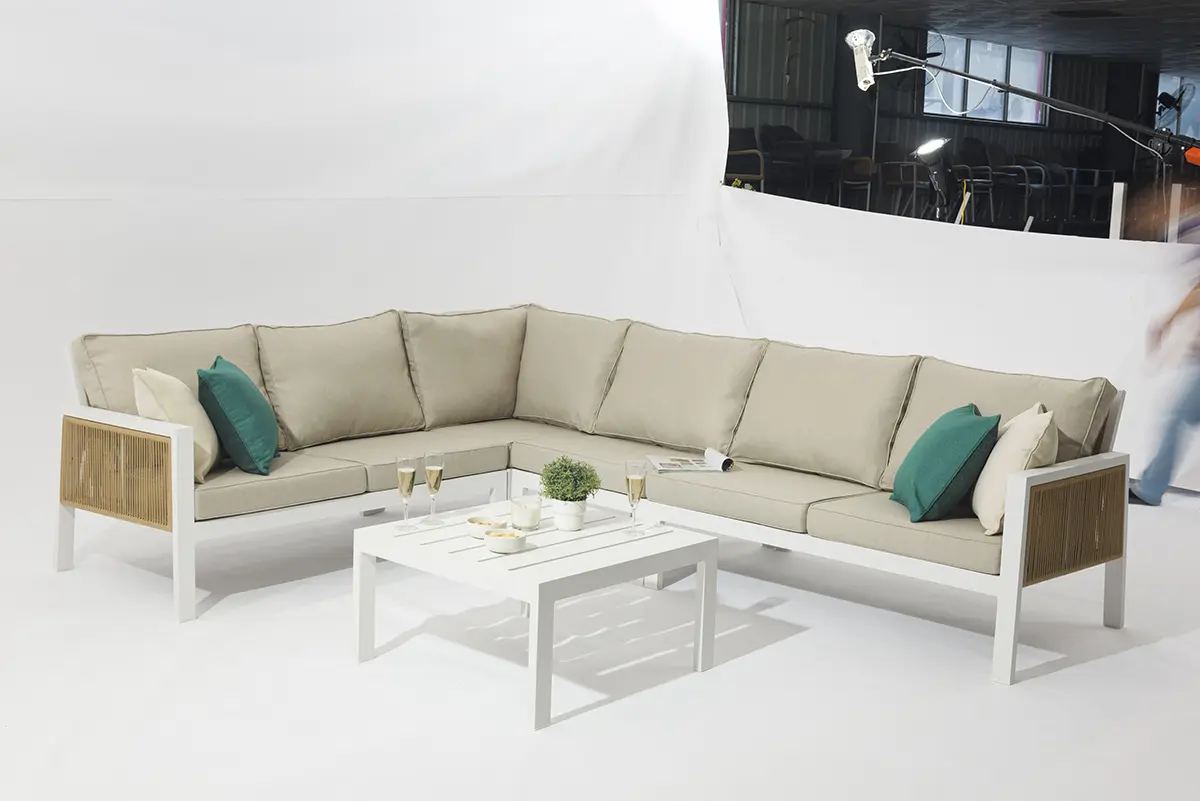 Cheap Outdoor full-aluminum Dolla five-piece sofa set combines modern elegance - AD709005C Pricelist, Company