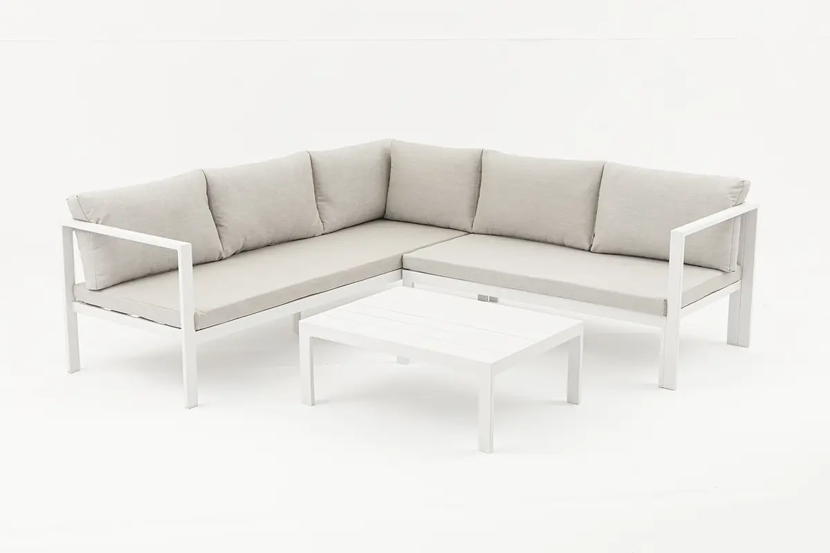 Buy Outdoor full-aluminum Young Corner sofa set combines modern elegance - AD995002 Exporter, Pricelist