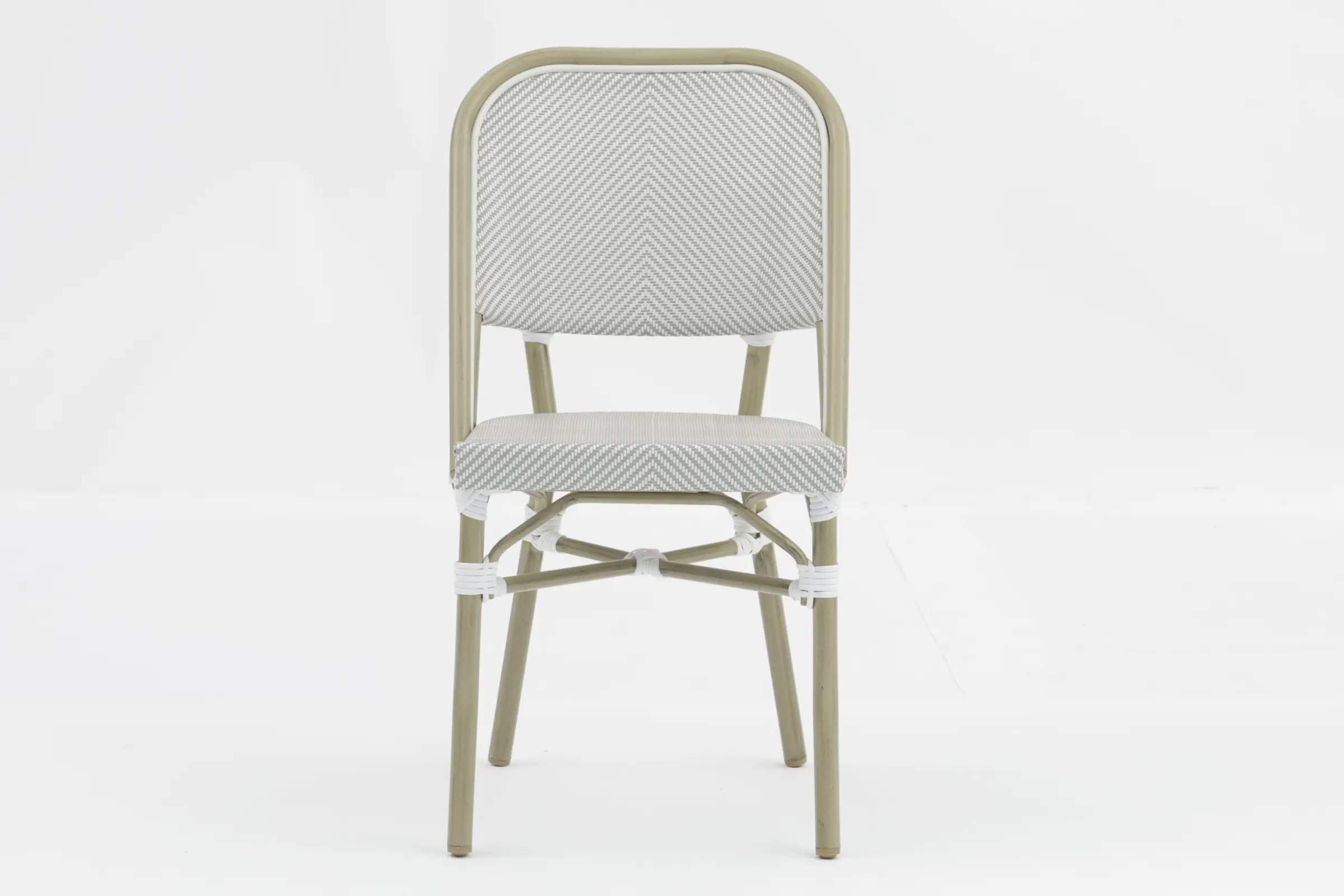Wholesale Outdoor dining stackable aluminum rattan bistro wicker chair-AD642148-2 Pricelist, Companies