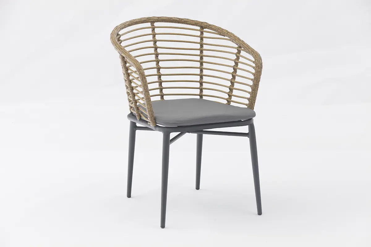 Famous Outdoor dining stackable aluminum rattan bistro wicker chair-AD722017-1 Exporters, Companies