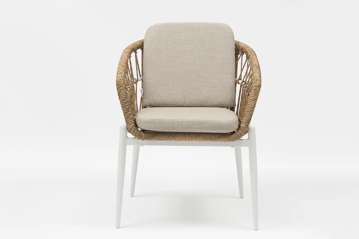High-Quality Lina Outdoor Aluminum Cross-Woven Wicker Chair with Cushions - AD212002 Manufacturer, Factories