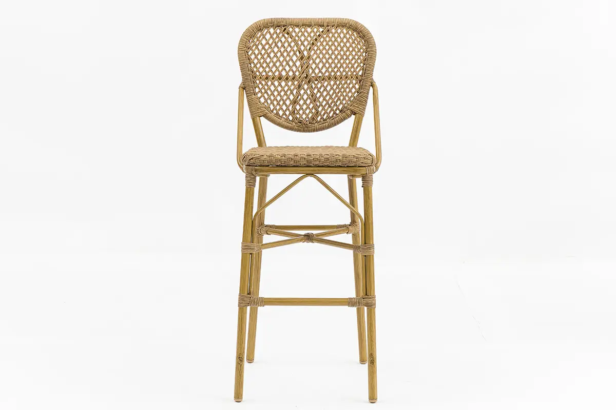 High-Quality Outdoor Handcrafted PE Wicker Bar Stool Bistro AD642312B+AD551010 Supplier, Company