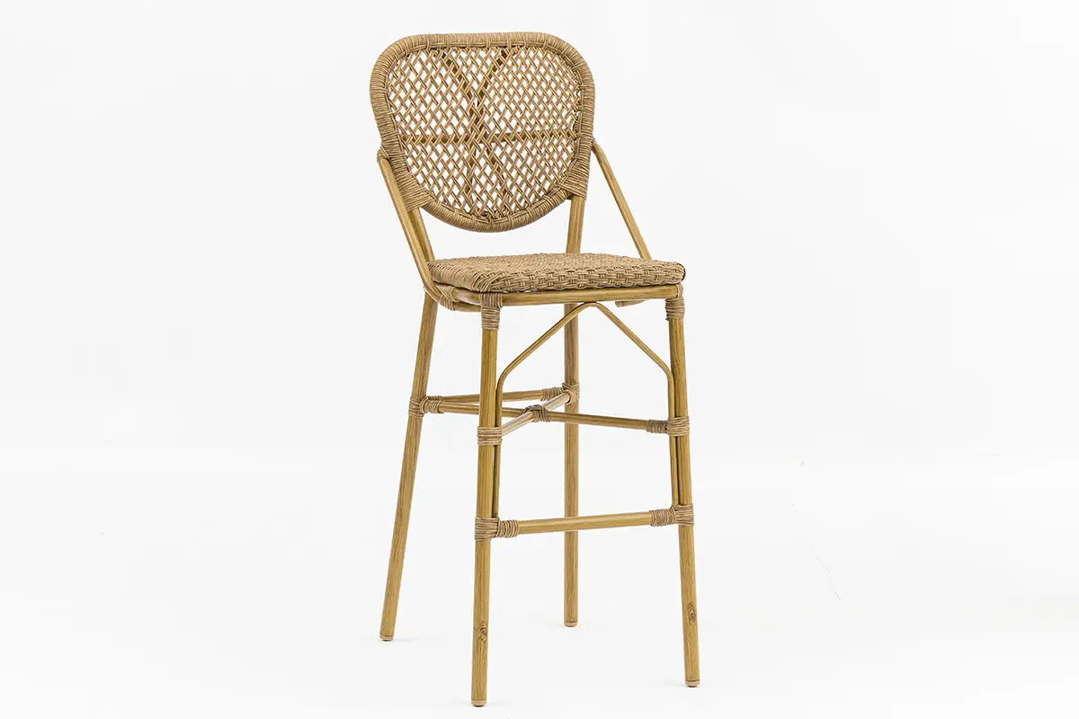 High-Quality Outdoor Handcrafted PE Wicker Bar Stool Bistro AD642312B+AD551010 Supplier, Company