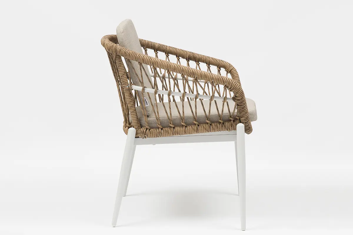 High-Quality Lina Outdoor Aluminum Cross-Woven Wicker Chair with Cushions - AD212002 Manufacturer, Factories