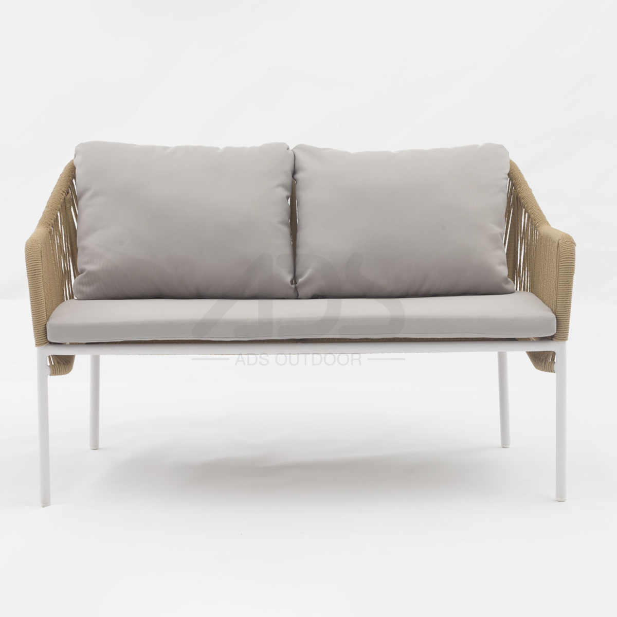Outdoor aluminum twist wicker Baffin sofa 4pcs set combines modern design (1)