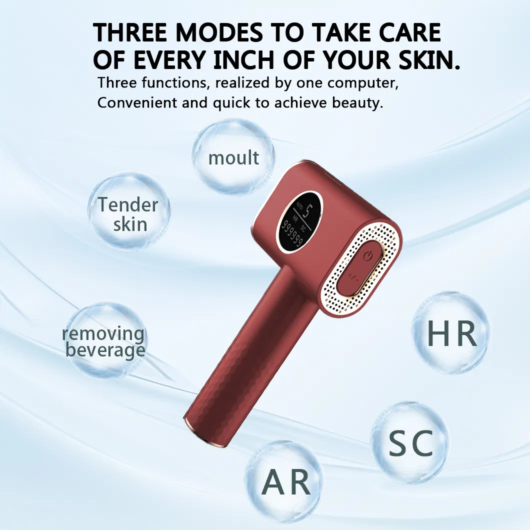 Permanently Home Use IPL Ice Cooling Painless Laser Hair Removal Device