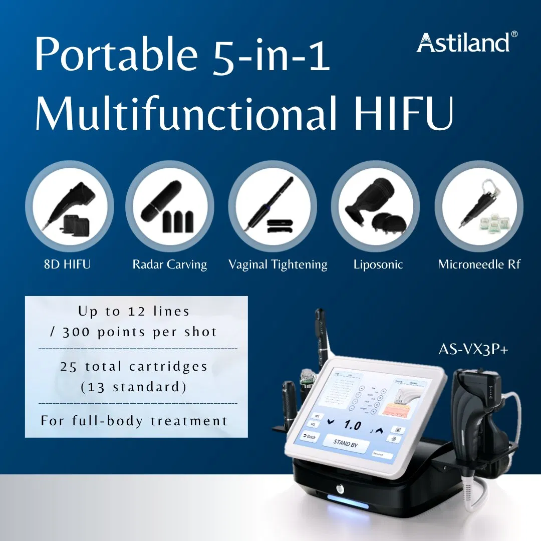 5 in 1 Hifu Machine for Face Lifting Body Slimming Vaginal Tightening