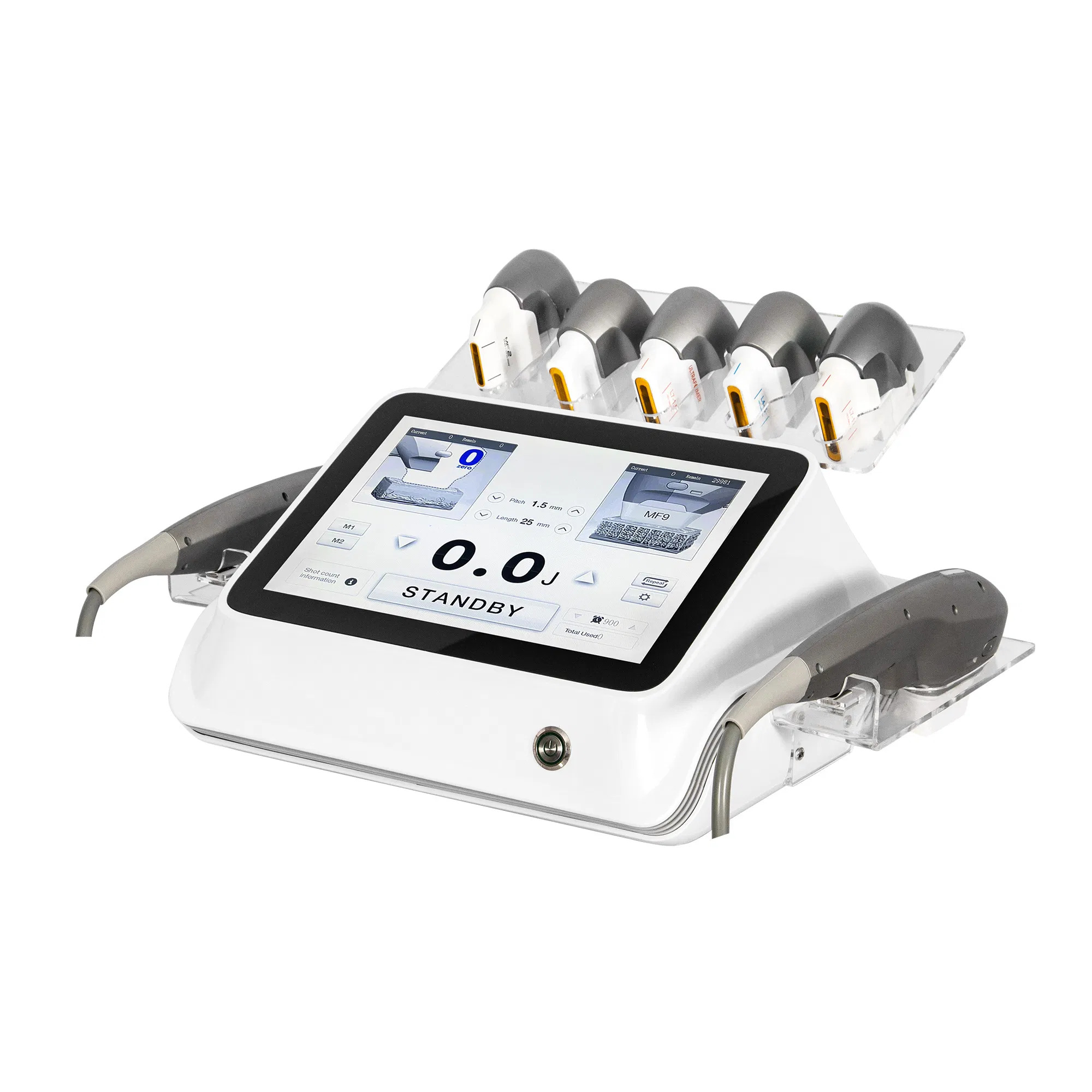 Professional Portable Ultrasound Focused Face Lifting 7D Hifu Beauty Machine 7 Cartridges 2 Handles Smas Facial Lift Body Slim Anti Wrinkle