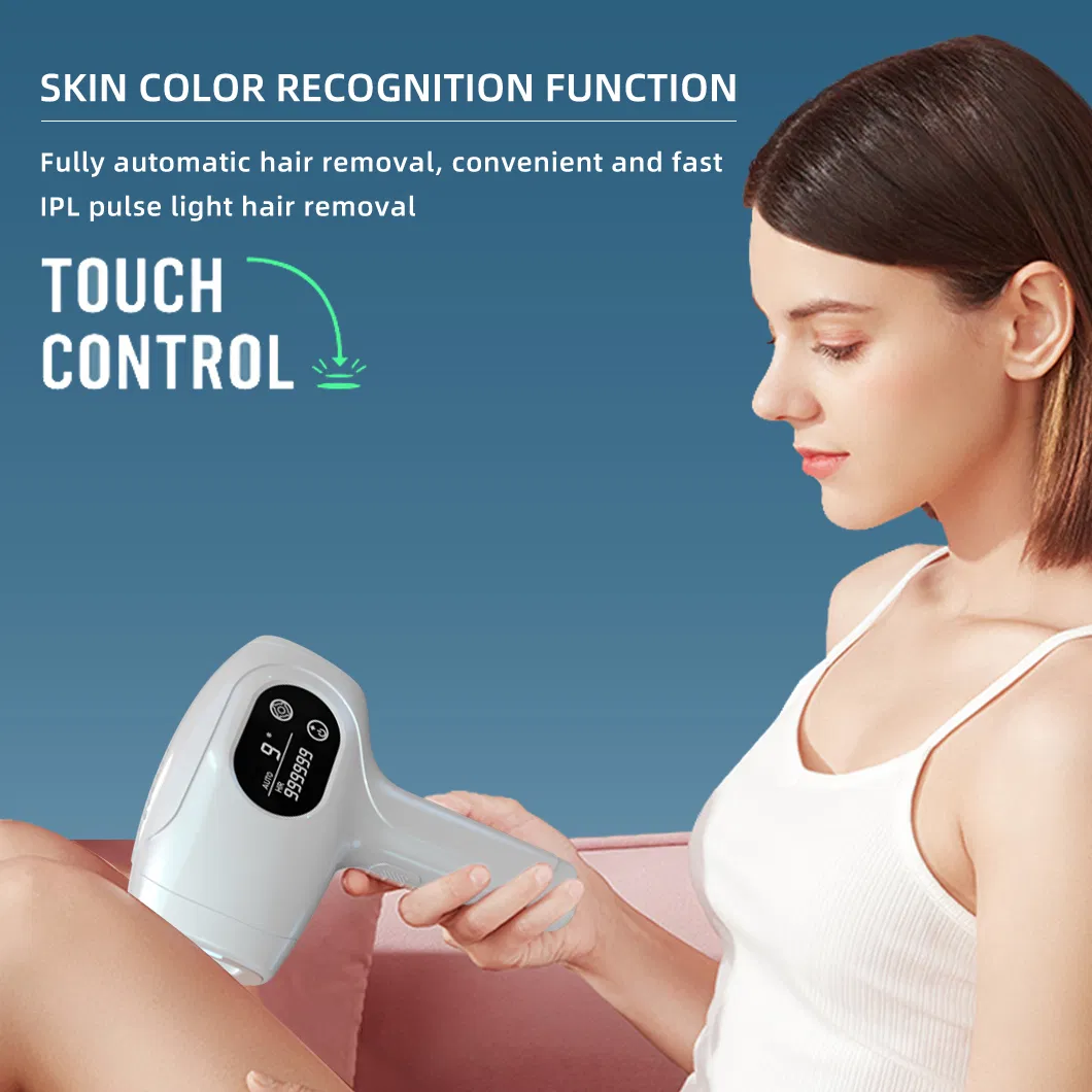 a Handheld Home-Use 2-in-1 IPL Hair Removal Device with an Ice-Cooling Function