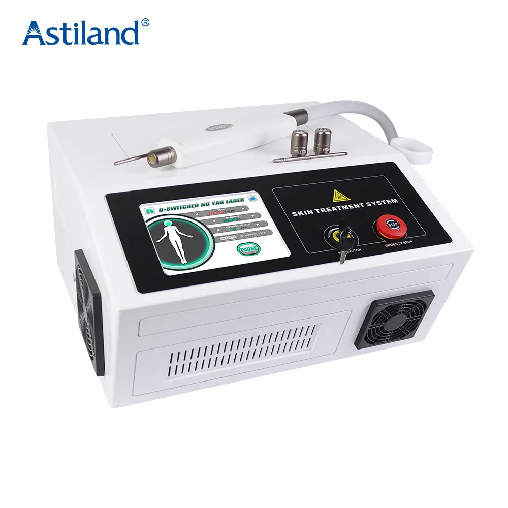 Portable Q-Switch ND YAG Pico Beauty Device Ultra Plus Laser Tattoo Removal Machine Skin Whitening Carbon Peeling Pulsed Mode