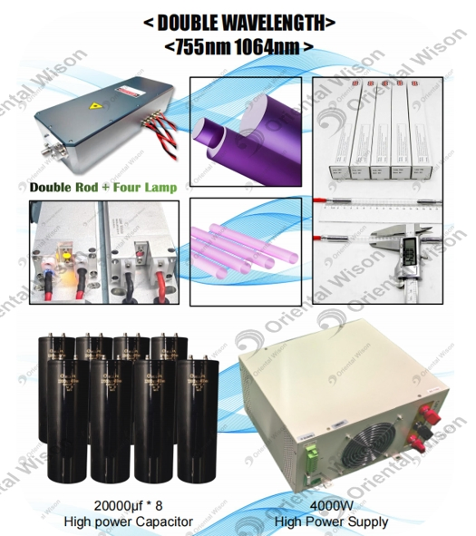 Professional Alex ND YAG Long Pulsed Fiber Laser Hair Removal Pigment Lesions Vascular Lesions Alexandrite 755nm 1064nm Painless Facial Treatment