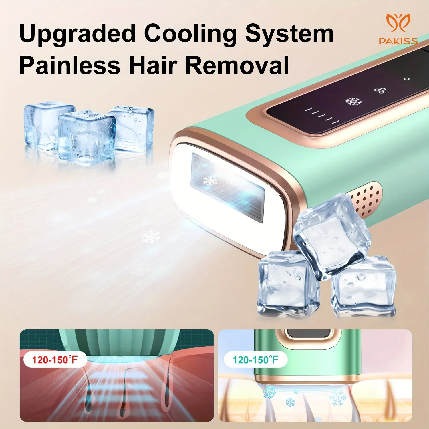 Pakiss Home Use Freezing Point IPL Hair Removal Device