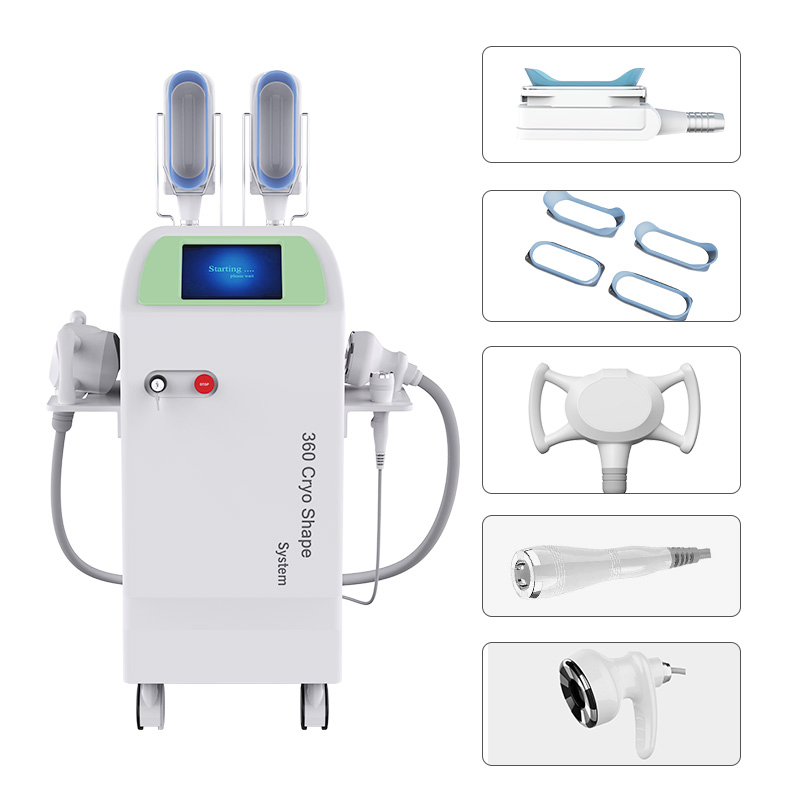 5 in 1 Multifunction Cryolipolysize Cavitation Monopolar RF Body Slimming and Skin Tightening Machine