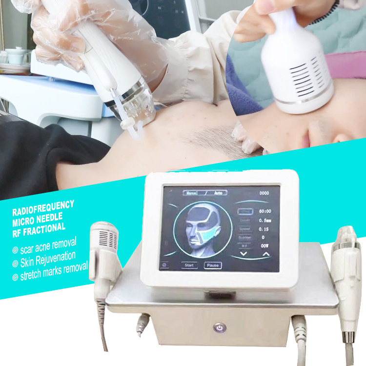 New Design 2 in 1 Microneedling RF for Facelifting and Skin Rejuvenation with Cold Hammer Radio Cold Microneedling