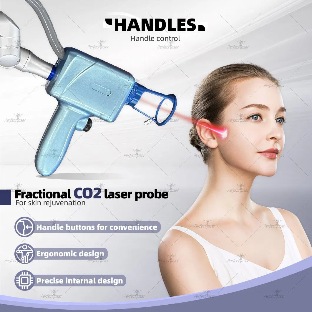 Best Big Power 100W Ergonomic Design Fractional CO2 Laser RF Tube Acne Pigment Removal Skin Rejuvenation Scar Resurfacing Vaginal Tightening Beauty Machine