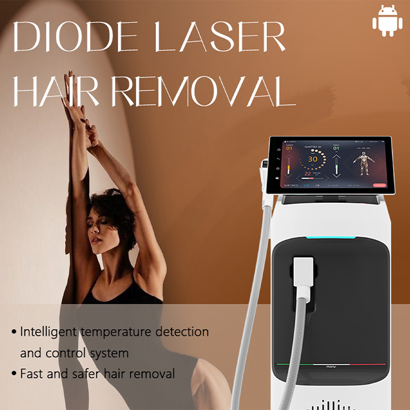 Professional 1800W Diode Laser Hair Removal with Ice Titanium Technology