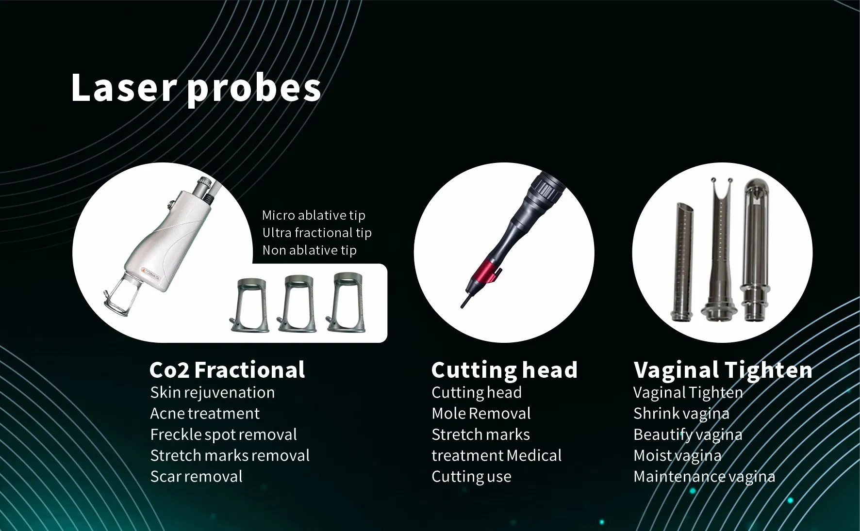 60W FDA CO2 Fractional Laser Portable Skin Tightening Whitening Scar Remover Features Acne Removal Vaginal Tightness Treatment