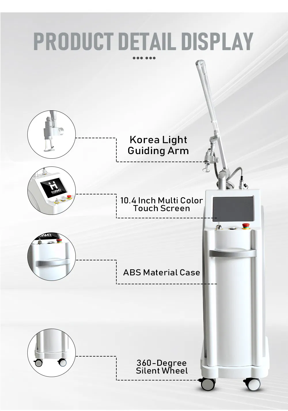 Fractional CO2 Laser Skin Rejuvenation Scar Resurfacing Vaginal Tightening Beauty Machine