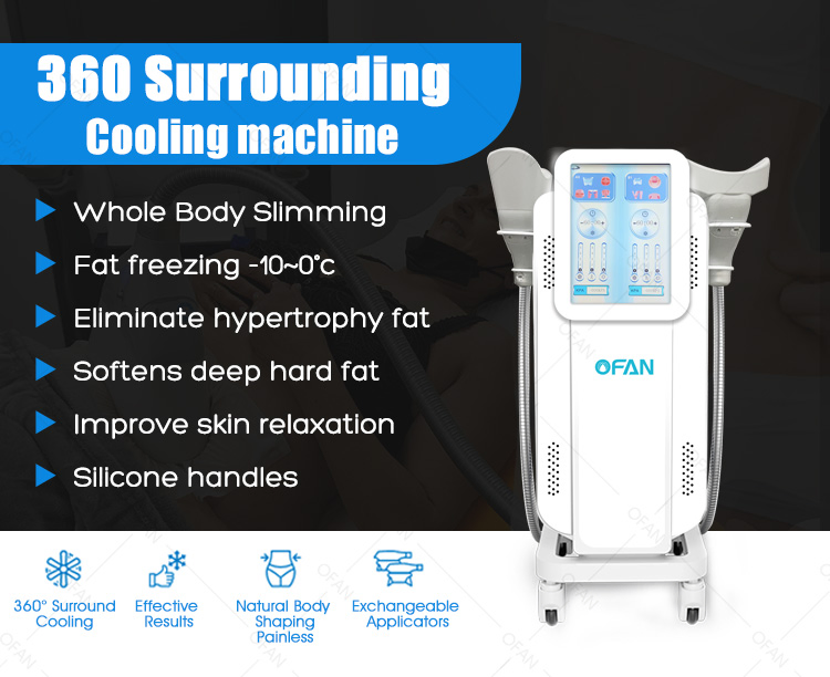 Ofan 360 Multifunctional Criolipolisis Cool Fat Freezing Face Lifting Skin Tightening Cryolipolysis Fat Freezed Machine