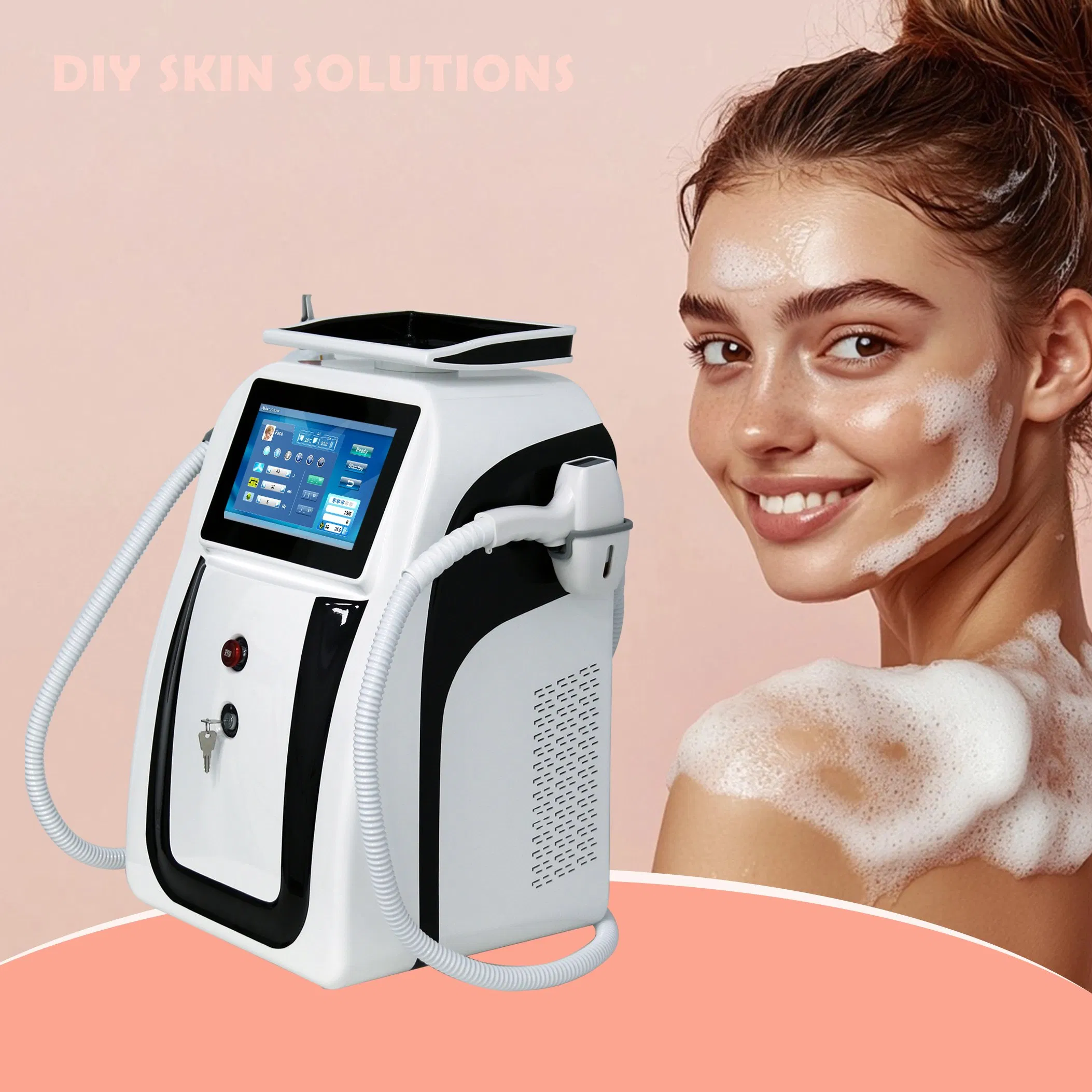 New 808 Diode Laser Permanent Hair Removal 2in1 Q Switched ND YAG 755 Nm Picosecond Laser Tattoo Removal Machine