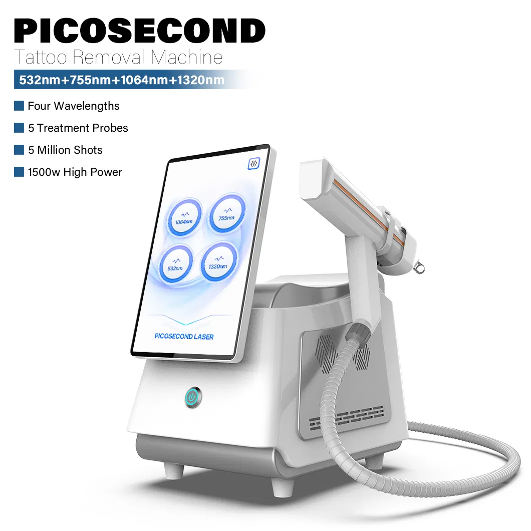 5 Probes ND YAG Clinic Q-Switched Picosecond Laser for Sale