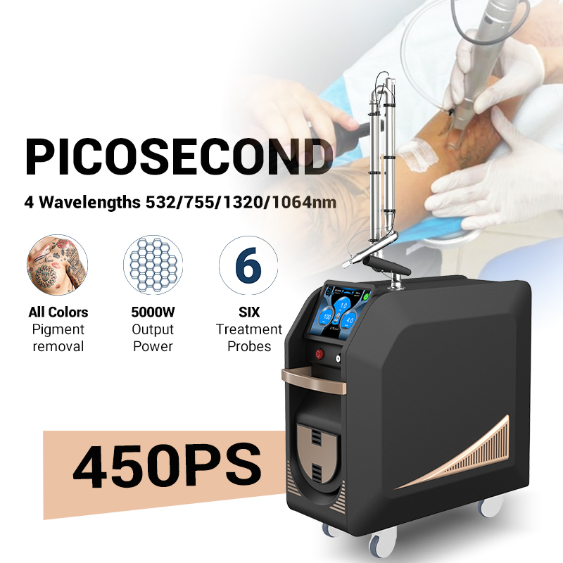 Professional Picosecond Laser Machine Q Switched ND YAG Laser Tattoo Removal