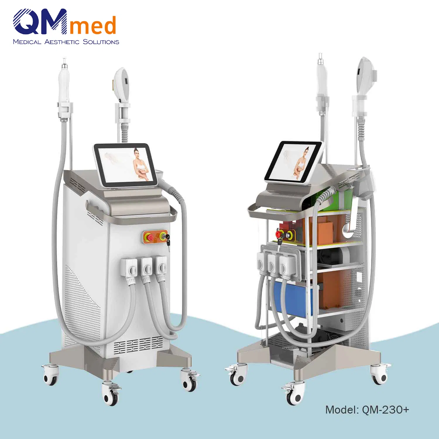 Latest Technology 3-in-1 4 Wavelengths Diode Laser Removal &amp; ND YAG Laser &amp; RF Skin Rejuvenation Machine