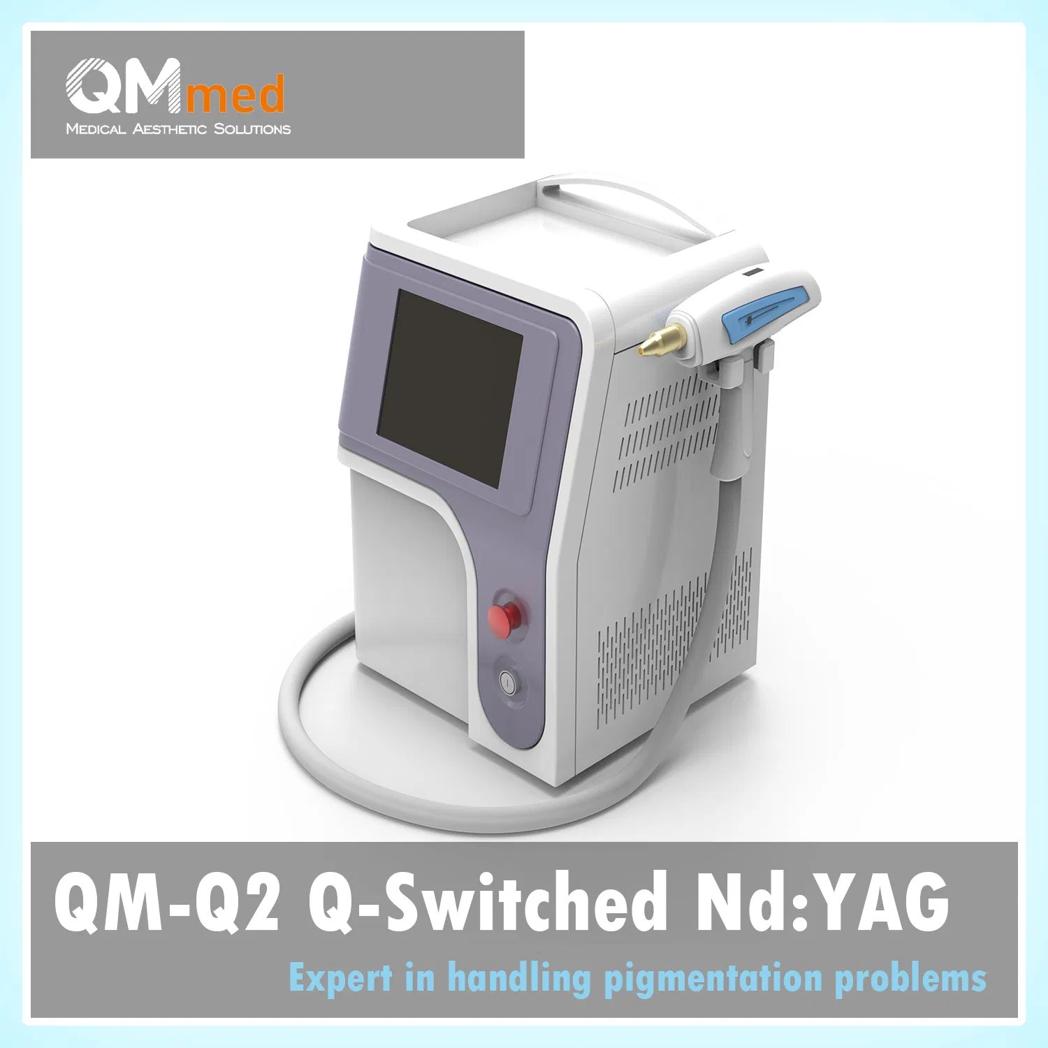 High Power Q-Switched ND: YAG Laser Machine for Tattoo &amp; Pigment Removal