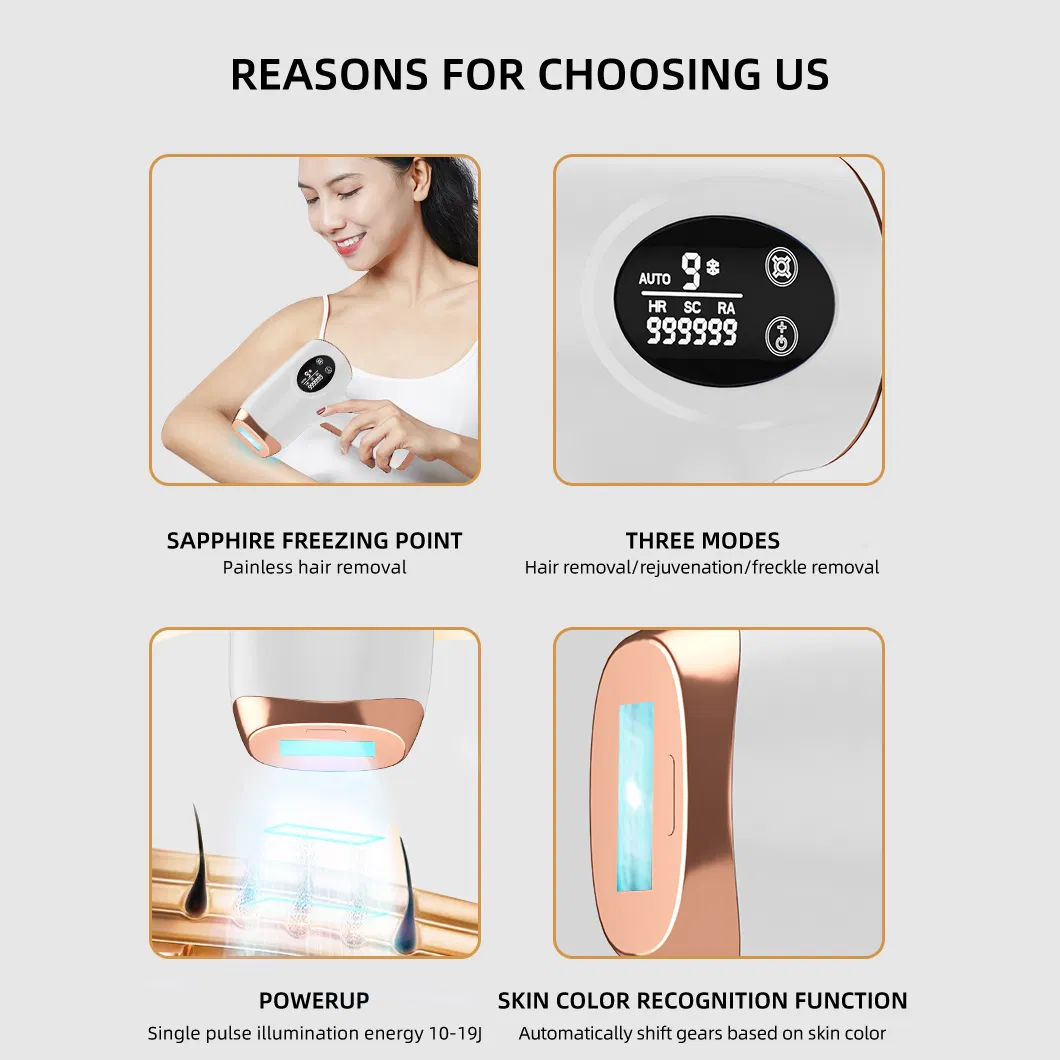 Dropshipping Best Women Gift Choice Home Use IPL Laser Hair Removal Device