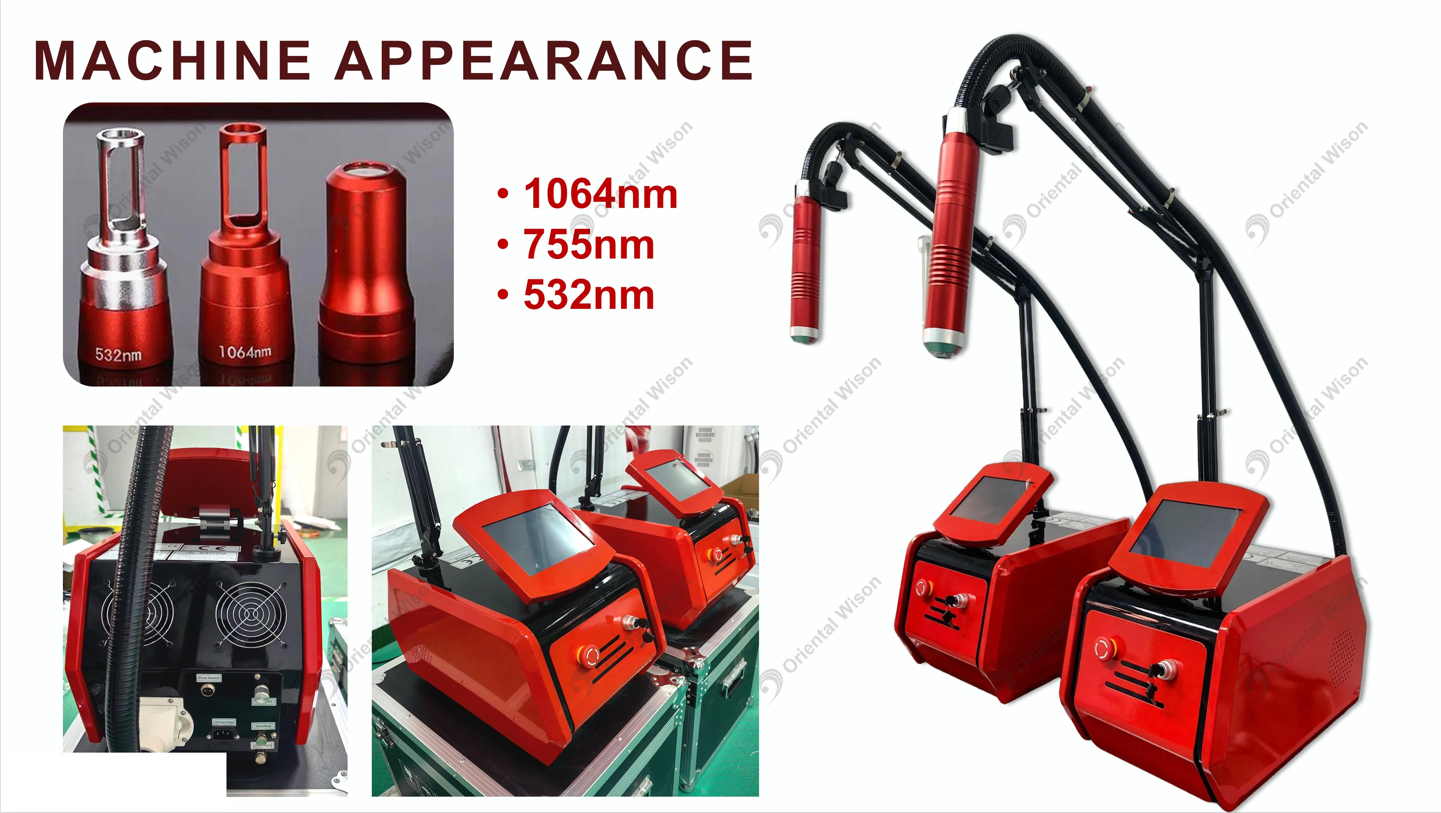 Portable New Design Pico Laser Skin Facial Carbon Peeling Q-Switched ND YAG Laser Tattoo Removal Equipment